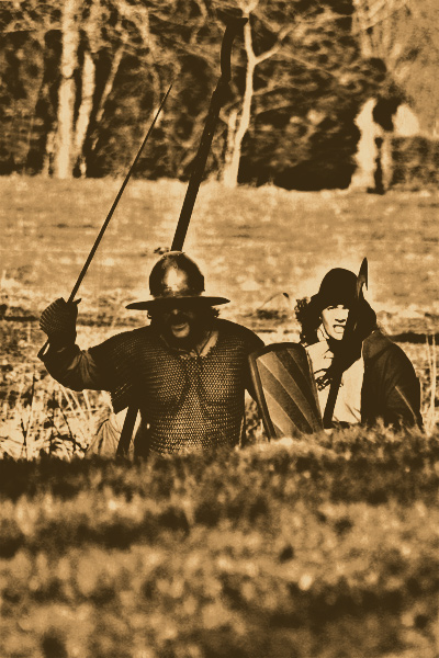 Photographie d'un assaut au moyen âge